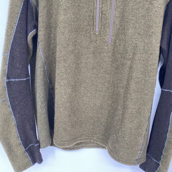 Kuhl Interceptor 1/4 Zip Mock Neck Pullover Green Fleece Men's Size XL - Picture 4 of 9